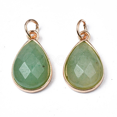 Natural Green Aventurine Pendants G-S359-364C-1