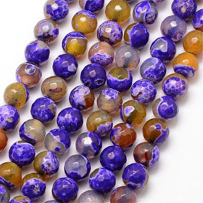 Natural Fire Crackle Agate Bead Strands G-K166-06F-8mm-08-1