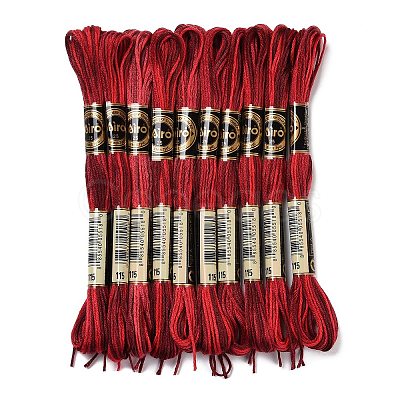 10 Skeins 6-Ply Polyester Embroidery Floss OCOR-K006-A44-1