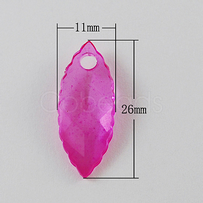 Transparent Acrylic Pendants TACR-R17-M-1