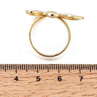 304 Stainless Steel Enamel Cuff Open Rings SA-CBA369F-04G-03-1