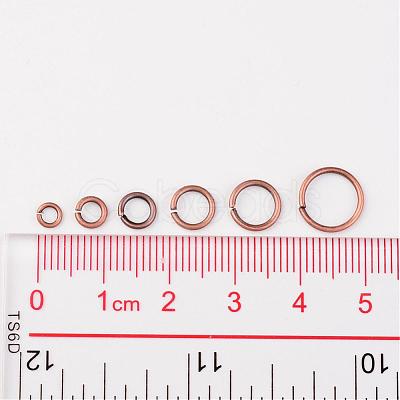 1 Box Open Jump Rings Brass Jump Rings KK-JP0008-R-NF-1