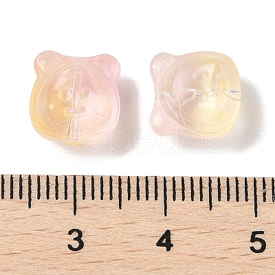Transparent Spray Paint Glass Beads GLAA-Z011-01H-1