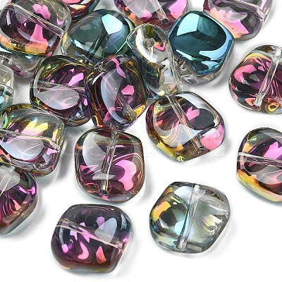 20Pcs Electroplate Glass Beads EGLA-YW0005-15F-1
