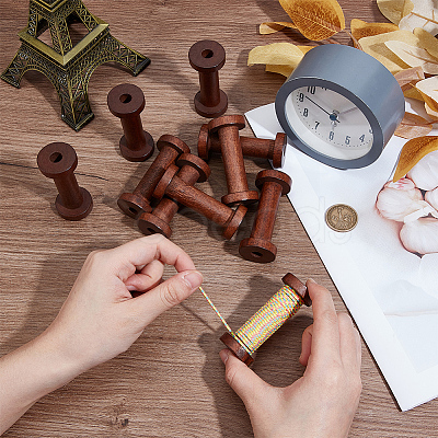 Wooden Empty Spools for Wire WOOD-WH0029-147-1