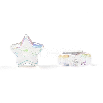 Eco-Friendly Transparent Acrylic Beads PL556-1-1