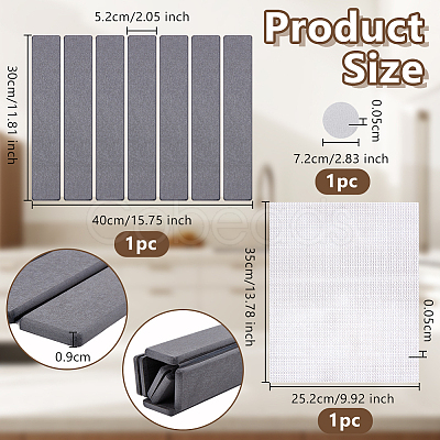 Rectangle Diatomaceous Earth Bathroom Mat AJEW-WH0556-50B-1