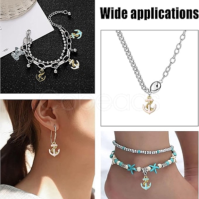 20Pcs 4 Colors Enamel Pendants ENAM-YW0005-33-1