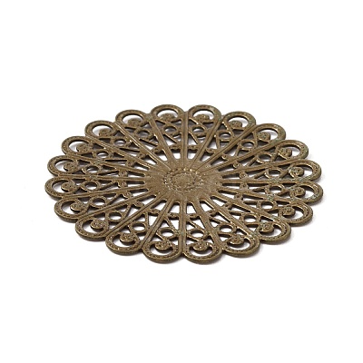 Tibetan Style Brass Filigree Joiners Links FIND-TAC0002-037AB-1