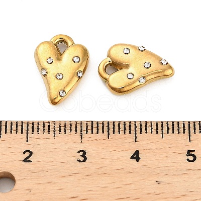 304 Stainless Steel Rhinestone Pendant X-STAS-U047-20G-1