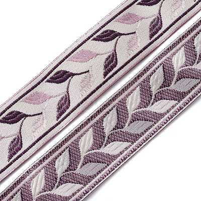 Embroidery Polyester Ribbon LS-OCOR-WH0033-88D-1