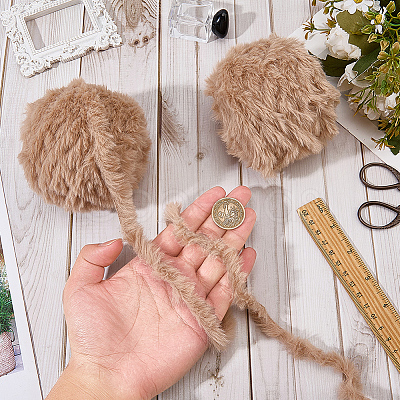 Super Bulky Imitation Fur Polyester Yarn OCOR-WH20005-34J-1