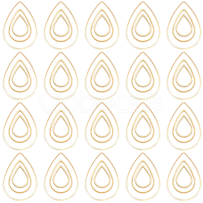 Brass Linking Rings KK-SC0001-23G-1