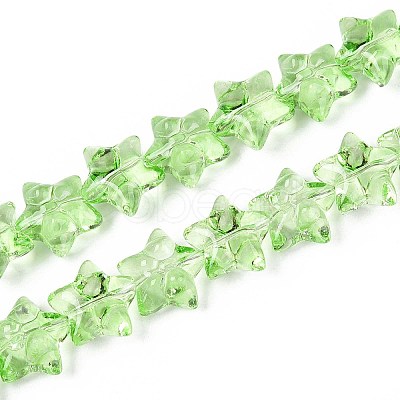 Baking Paint Glass Beads Strands DGLA-N017-01F-1