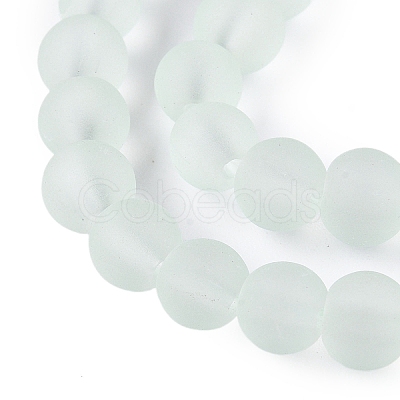 Baking Paint Transparent Glass Bead Strands GLAA-S031-6mm-29-1