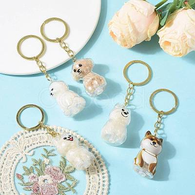 Iron Plastic Keychains KEYC-FZC0001-001D-G-1