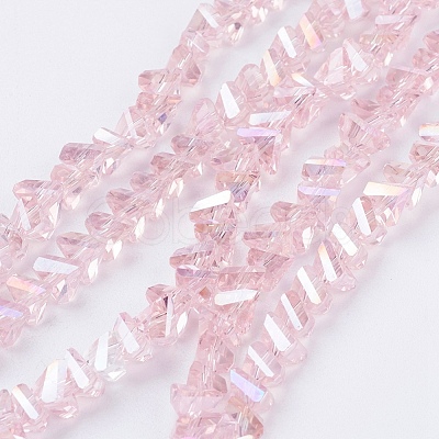 Electroplate Glass Beads Strands EGLA-J146-6mm-AB02-1