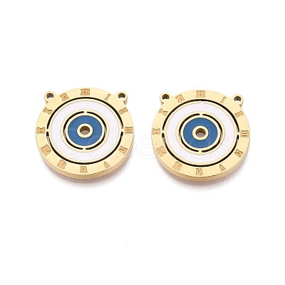 304 Stainless Steel Enamel Pendants STAS-Q111-12G-1