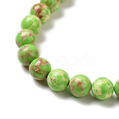 Synthetic Imperial Jasper Dyed Beads Strands G-P507-01A-04-1
