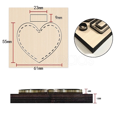 Wood Cutting Dies DIY-WH0178-020-1