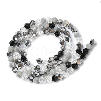 Electroplate Glass Beads Strands EGLA-D018-02C-1