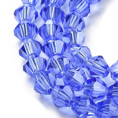 Transparent Electroplate Glass Beads Strands EGLA-A039-T3mm-A07-1