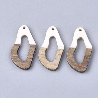 Resin & Walnut Wood Pendants RESI-S358-25K-1