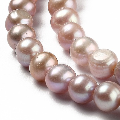 Natural Cultured Freshwater Pearl Beads Strands PEAR-L033-08A-01-1