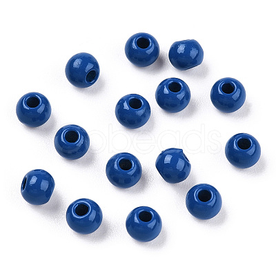Spray Painted Alloy Beads PALLOY-TAC0044-50D-1