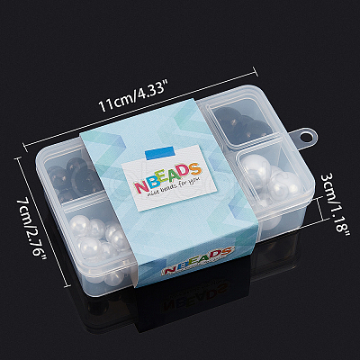 Imitation Pearl Acrylic Beads OACR-NB0001-13-1