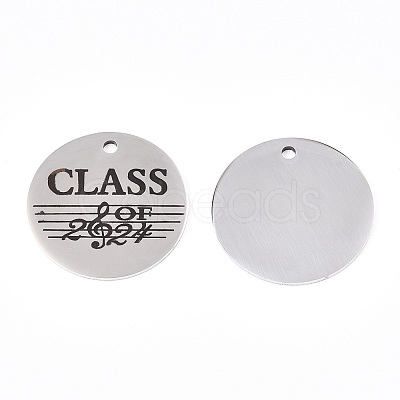 Non-Tarnish 201 Stainless Steel Pendants LS-STAS-T064-38P-23-1