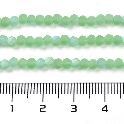 Imitation Jade Glass Beads Strands EGLA-YW0003-19B-08-1