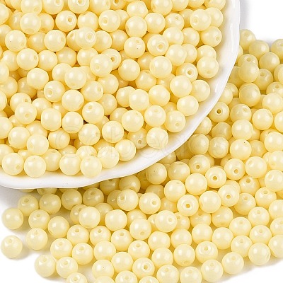 Opaque Baking Paint Glass Beads DGLA-T004-02C-1