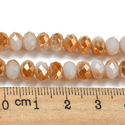 Electroplate Glass Beads Strands GLAA-K027-FR-A-M-1