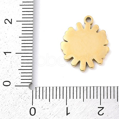 304 Stainless Steel Pendants STAS-F315-07G-03-1