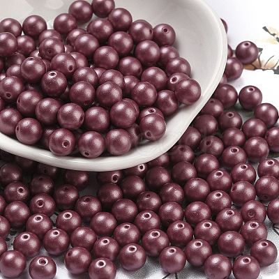 Baking Paint 3/0 Glass Seed Beads SEED-A034-02E-1