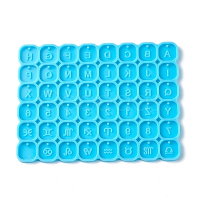 DIY Square Pendants Silicone Molds DIY-C014-10C-1