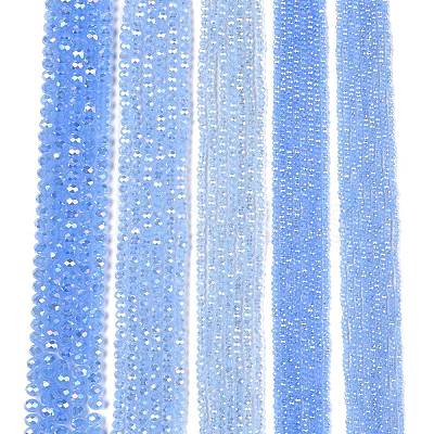 Electroplate Glass Beads Strands EGLA-A044-J6mm-B03-1