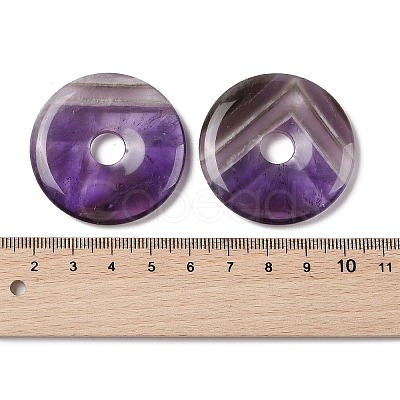 Natural Amethyst Pendants G-F524-H14-1