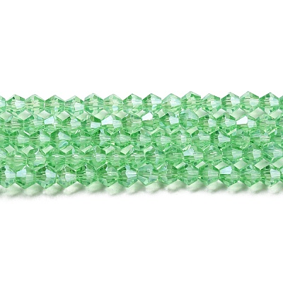 Transparent Electroplate Glass Beads Strands EGLA-A039-T3mm-A24-1