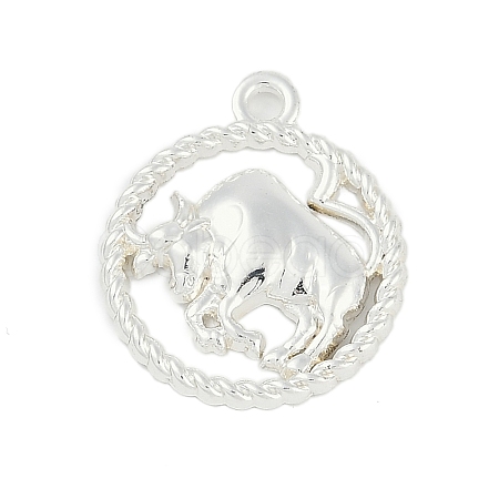 Twelve Constellations Alloy Pendants PALLOY-Q006-01I-S-1