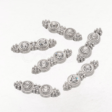 Alloy Grade A Rhinestone Spacers ALRI-H046-N-1
