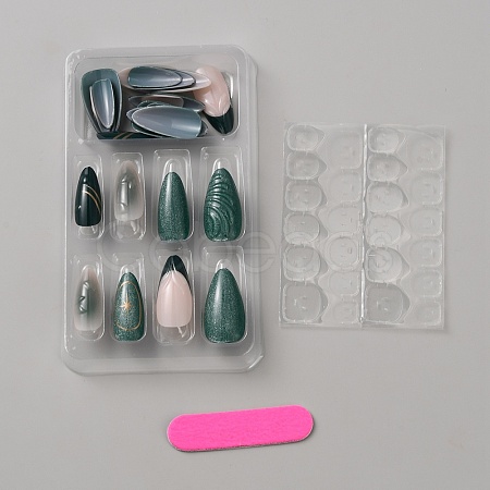 ABS Plastic Press On False Nails MRMJ-WH20004-25A-1