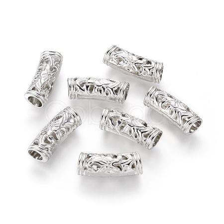 Alloy Tube Beads PALLOY-F133-17P-1