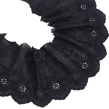 4.7~5 Yards Cotton Embroidery Flower Ribbons OCOR-MA0001-03A-1