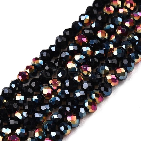 Electroplate Glass Beads Strands EGLA-T021-04C-1