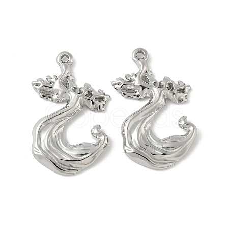 304 Stainless Steel Pendants STAS-D376-10P-1
