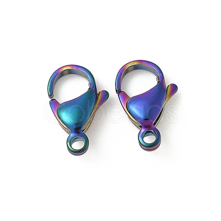 304 Stainless Steel Lobster Claw Clasps STAS-T065-17mm-34RC-1