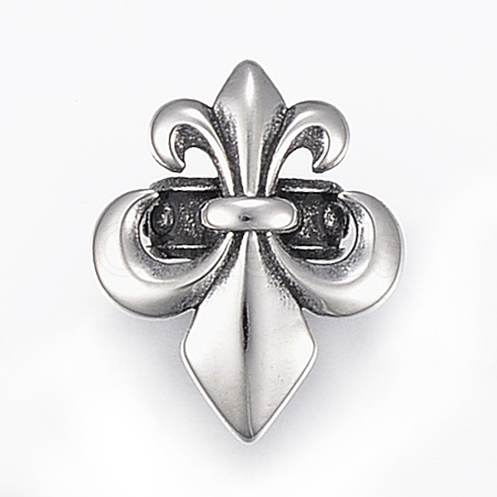 304 Stainless Steel Slide Charms/Slider Beads STAS-I091-28AS-1