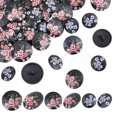 36Pcs 3 Styles Alloy Buttons FIND-OC0013-17-1